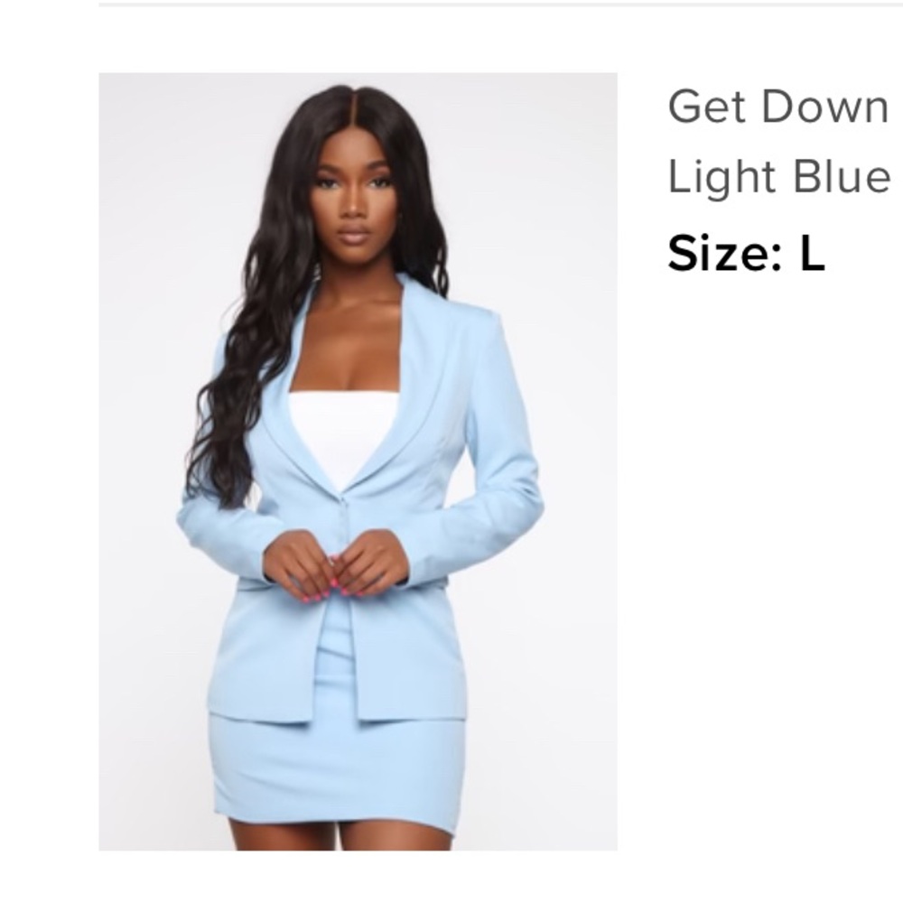 Fashion nova blazer/ skirt set